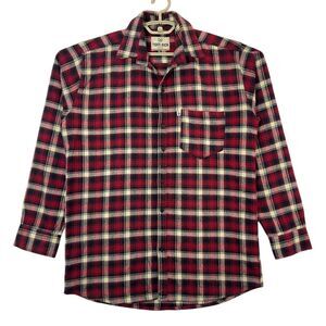Tom Rich Shirt Mens Plaid Button Up Long‎ Sleeve Size XL